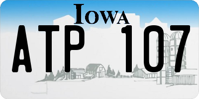 IA license plate ATP107