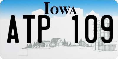 IA license plate ATP109