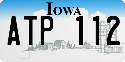 IA license plate ATP112