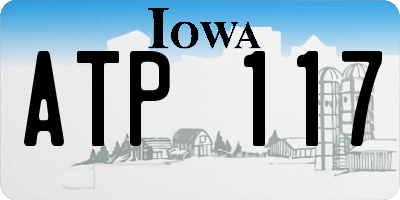 IA license plate ATP117