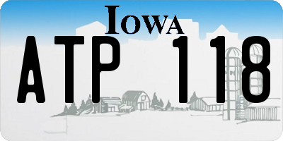 IA license plate ATP118