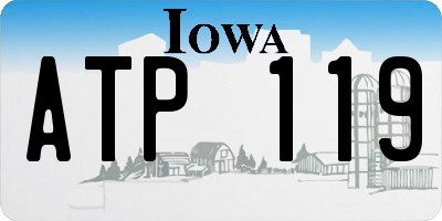 IA license plate ATP119