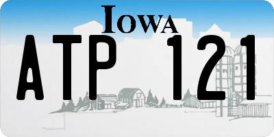 IA license plate ATP121