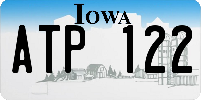 IA license plate ATP122