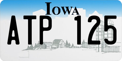 IA license plate ATP125
