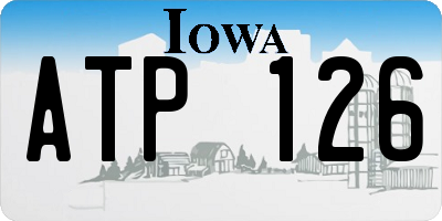 IA license plate ATP126
