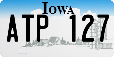 IA license plate ATP127