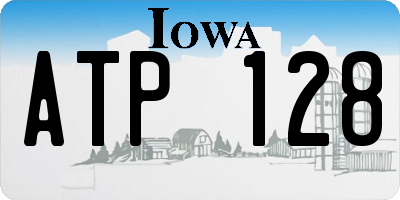 IA license plate ATP128
