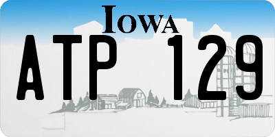 IA license plate ATP129