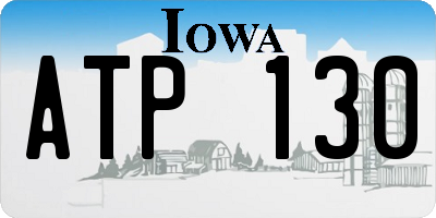 IA license plate ATP130