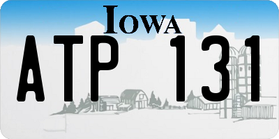 IA license plate ATP131