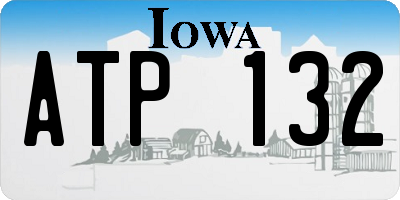 IA license plate ATP132