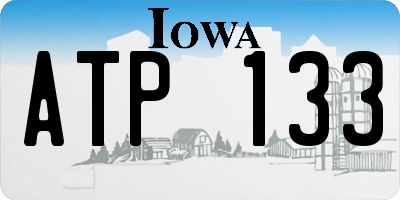 IA license plate ATP133