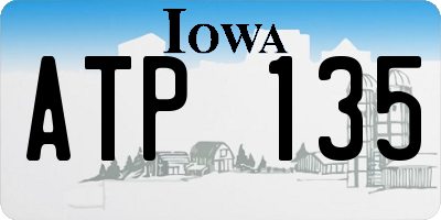 IA license plate ATP135