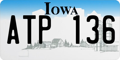 IA license plate ATP136