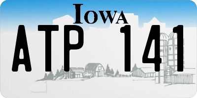IA license plate ATP141