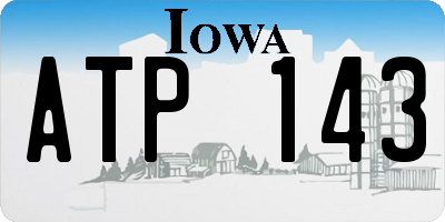 IA license plate ATP143