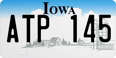 IA license plate ATP145