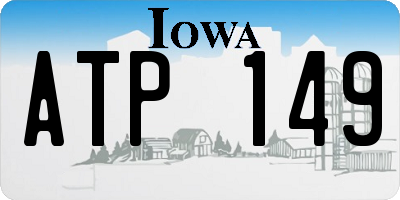 IA license plate ATP149