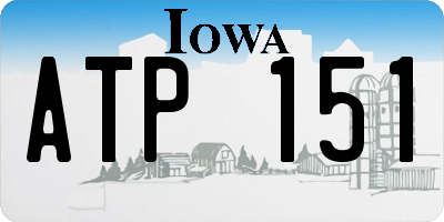 IA license plate ATP151