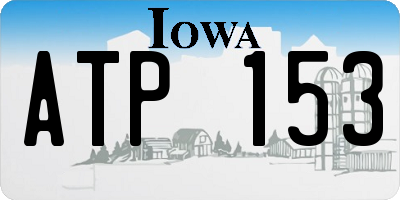 IA license plate ATP153