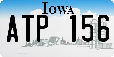 IA license plate ATP156