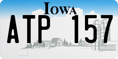 IA license plate ATP157