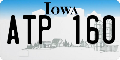 IA license plate ATP160