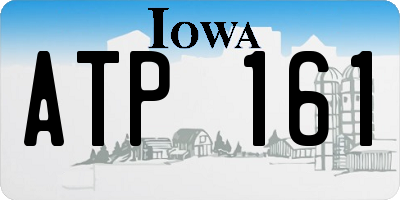 IA license plate ATP161