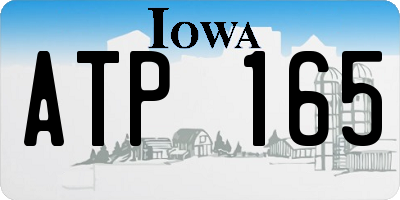 IA license plate ATP165