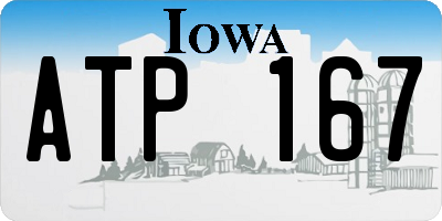 IA license plate ATP167