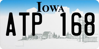 IA license plate ATP168