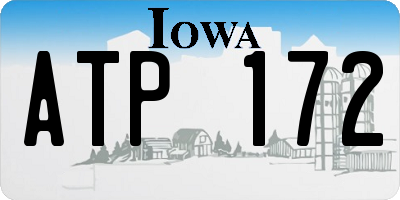 IA license plate ATP172