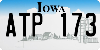 IA license plate ATP173