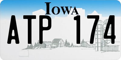 IA license plate ATP174