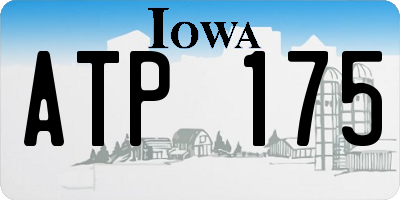 IA license plate ATP175