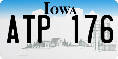 IA license plate ATP176