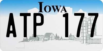 IA license plate ATP177