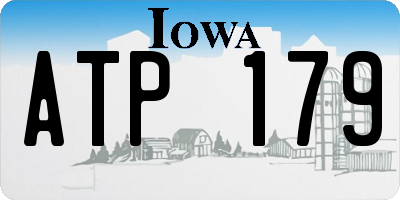 IA license plate ATP179