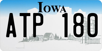 IA license plate ATP180