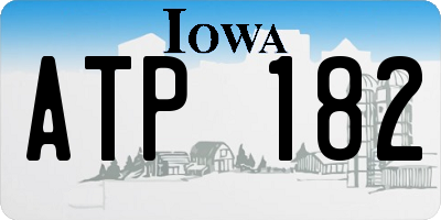 IA license plate ATP182