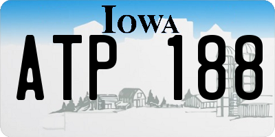 IA license plate ATP188
