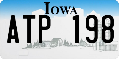 IA license plate ATP198