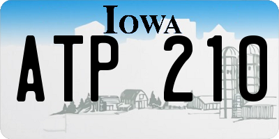 IA license plate ATP210