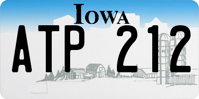 IA license plate ATP212