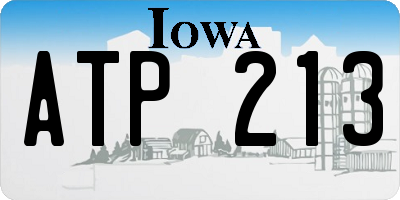 IA license plate ATP213