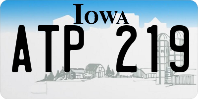 IA license plate ATP219
