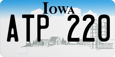 IA license plate ATP220
