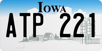 IA license plate ATP221