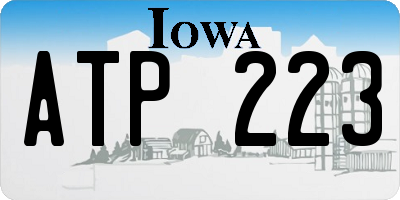 IA license plate ATP223